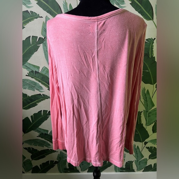 Lou & Grey Women’s Coral Long Sleeve Split Side Cozy Top Medium - Picture 5 of 8